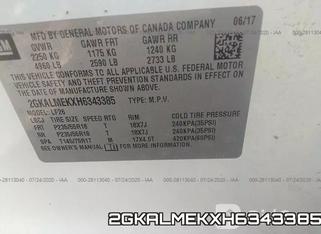 2GKALMEKXH6343385 фото 10