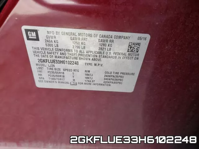2GKFLUE33H6102248 фото 2