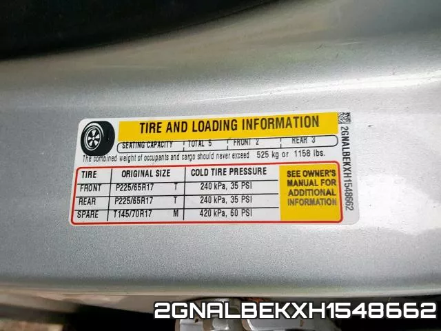 2GNALBEKXH1548662 фото 2