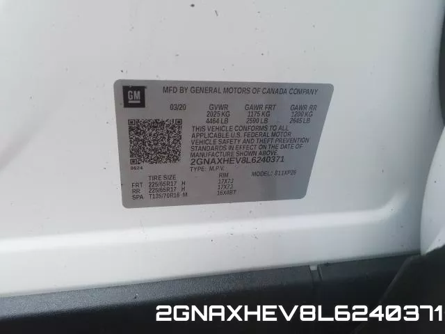 2GNAXHEV8L6240371 фото 2