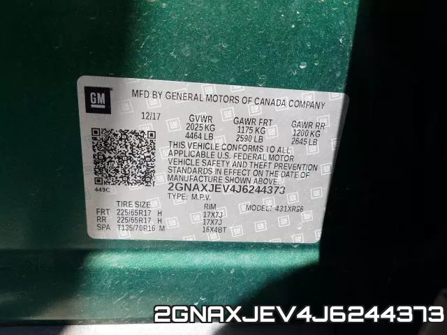 2GNAXJEV4J6244373 фото 2