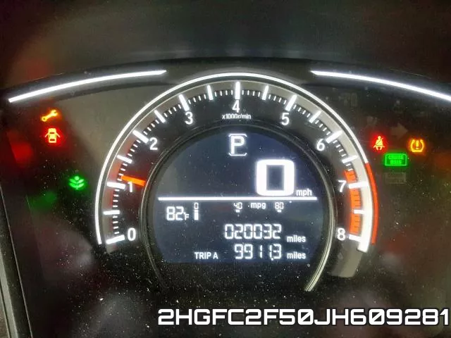 2HGFC2F50JH609281 фото 9