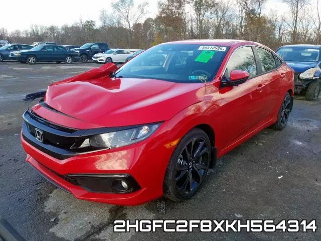 2HGFC2F8XKH564314 фото 3