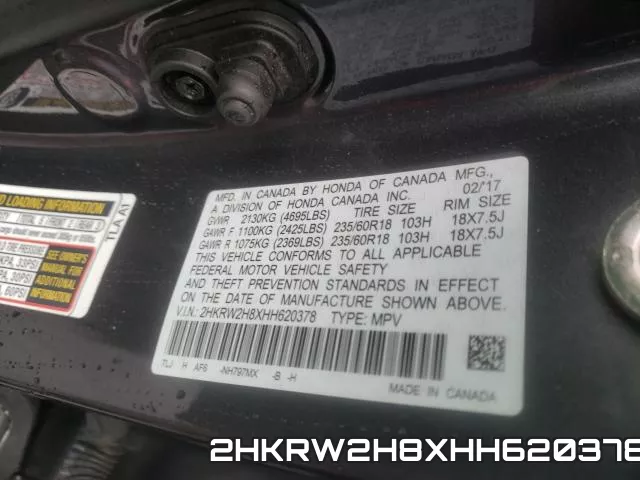 2HKRW2H8XHH620378 фото 2