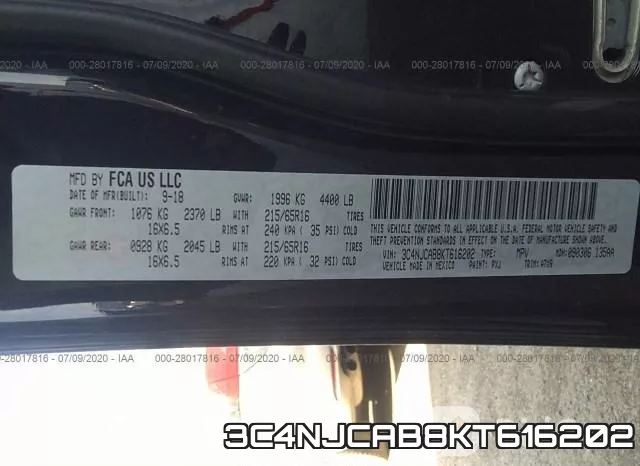 3C4NJCAB8KT616202 фото 10