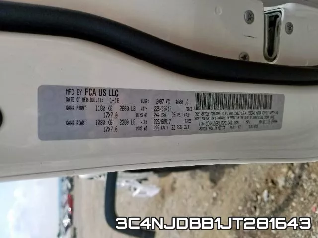 3C4NJDBB1JT281643 фото 2