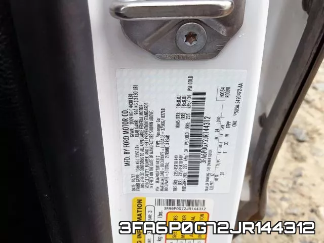 3FA6P0G72JR144312 фото 2