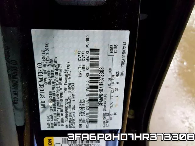 3FA6P0HD7HR373308 фото 2