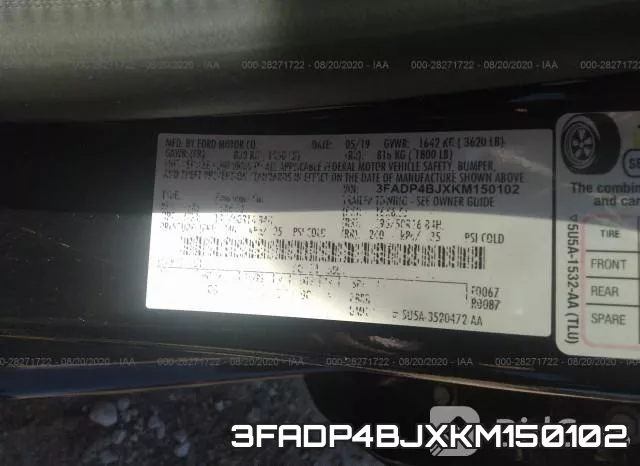 3FADP4BJXKM150102 фото 10