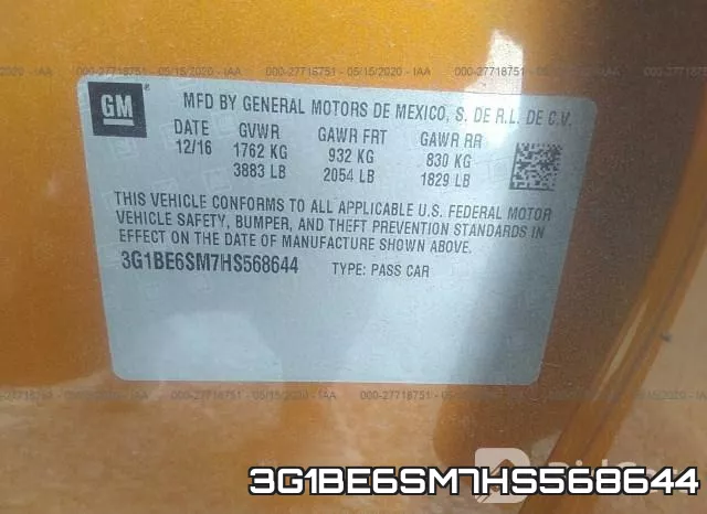 3G1BE6SM7HS568644 фото 10