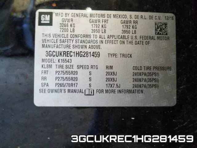 3GCUKREC1HG281459 фото 2