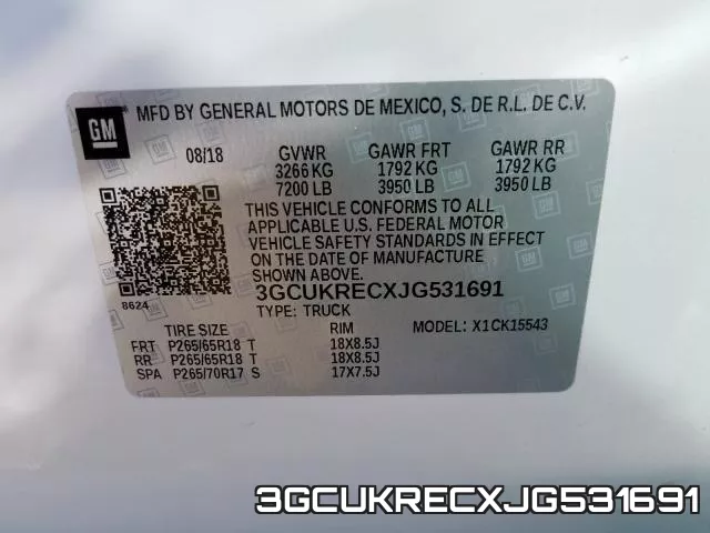 3GCUKRECXJG531691 фото 2