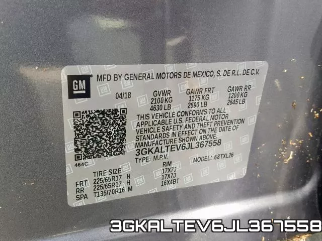 3GKALTEV6JL367558 фото 2