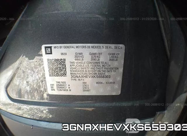 3GNAXHEVXKS658303 фото 10