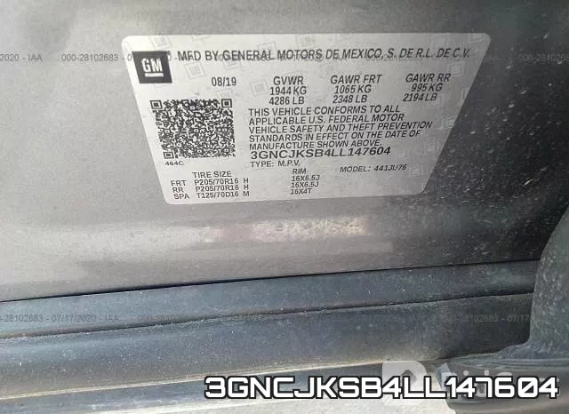 3GNCJKSB4LL147604 фото 10