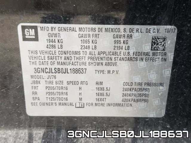 3GNCJLSB0JL188637 фото 2