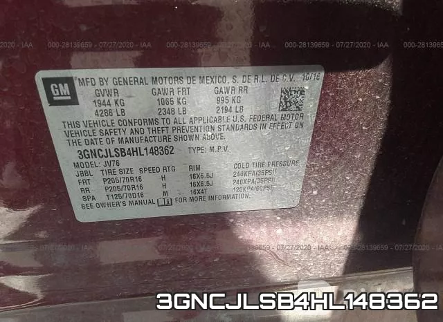 3GNCJLSB4HL148362 фото 10