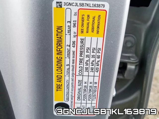 3GNCJLSB7KL163879 фото 2