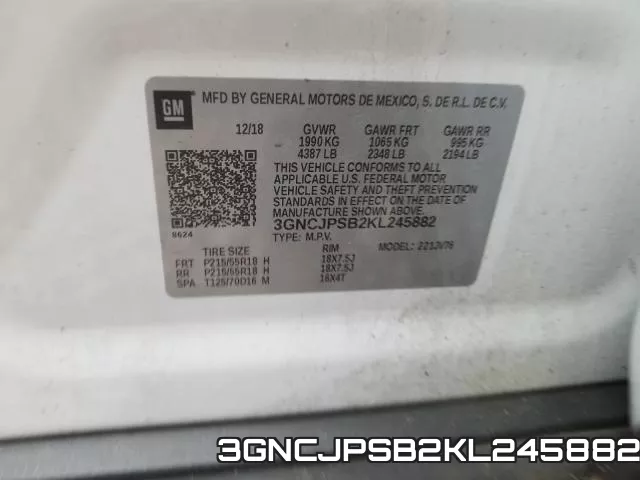 3GNCJPSB2KL245882 фото 2