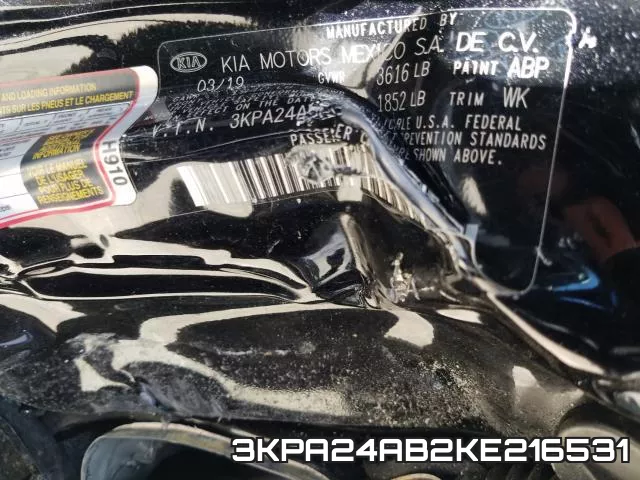 3KPA24AB2KE216531 фото 2