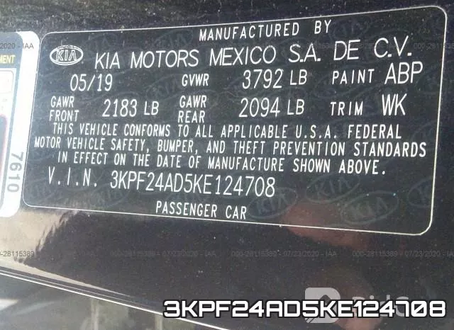 3KPF24AD5KE124708 фото 10
