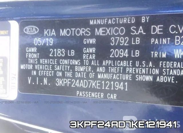 3KPF24AD7KE121941 фото 10
