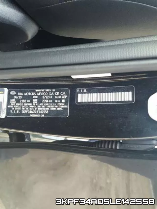 3KPF34AD5LE142558 фото 2