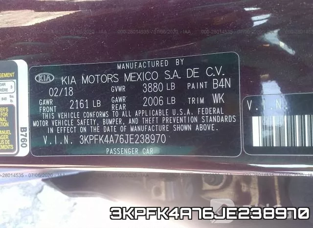 3KPFK4A76JE238970 фото 10