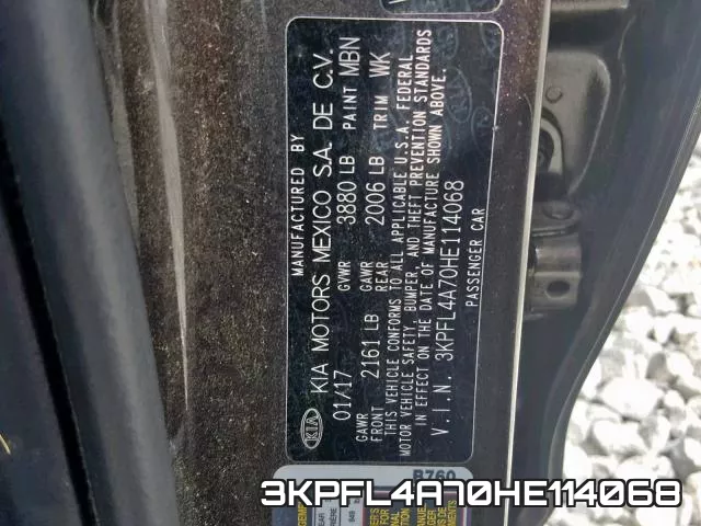 3KPFL4A70HE114068 фото 2