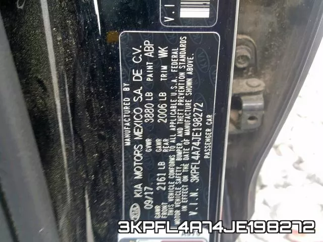 3KPFL4A74JE198272 фото 2
