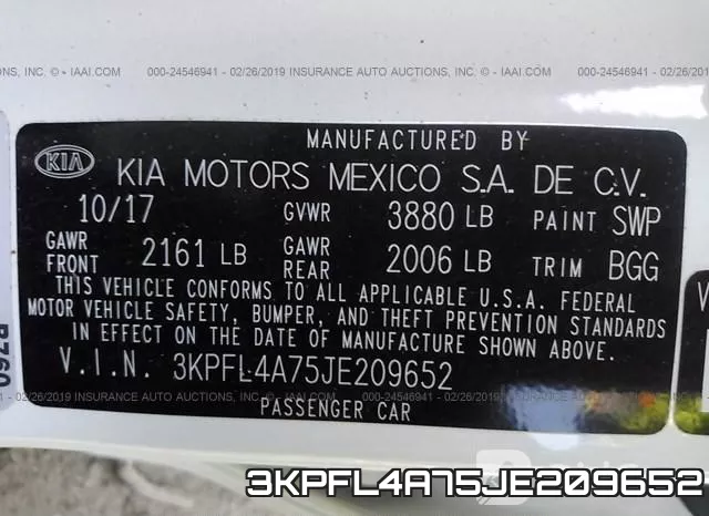 3KPFL4A75JE209652 фото 10