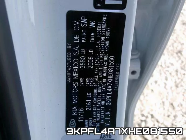 3KPFL4A7XHE081550 фото 2