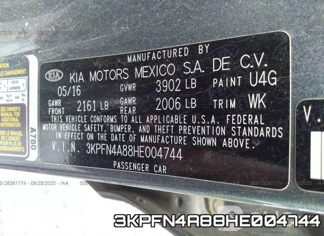 3KPFN4A88HE004744 фото 10