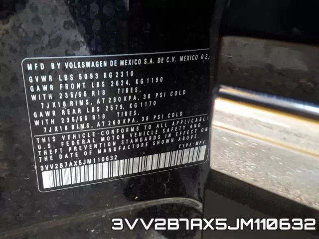 3VV2B7AX5JM110632 фото 2