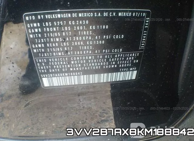 3VV2B7AX8KM188842 фото 10