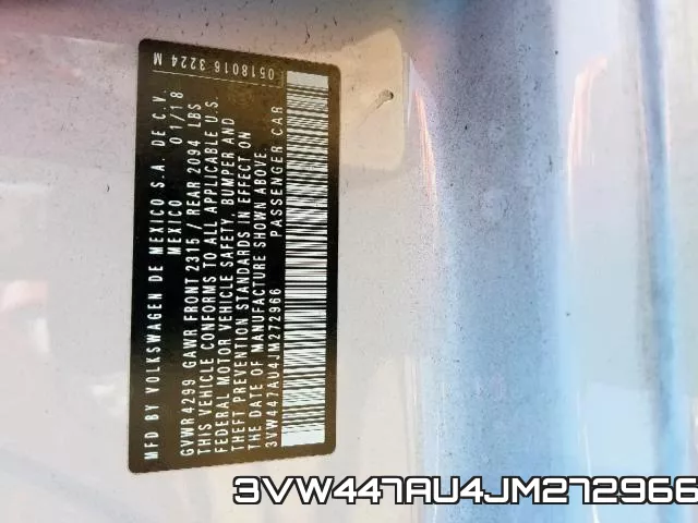 3VW447AU4JM272966 фото 2