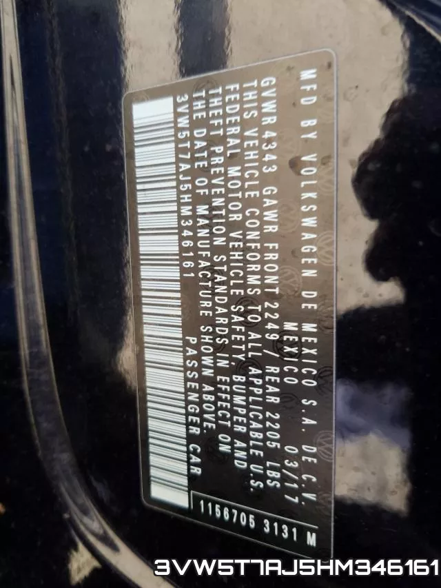 3VW5T7AJ5HM346161 фото 2