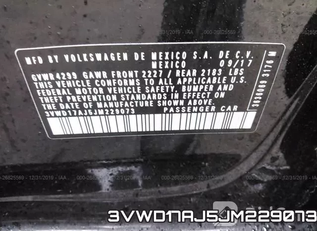 3VWD17AJ5JM229073 фото 10