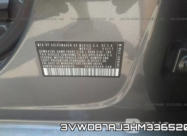 3VWDB7AJ3HM336520 фото 10