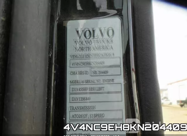 4V4NC9EH8KN204409 фото 2