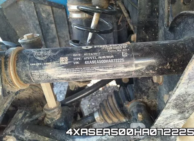 4XASEA500HA072225 фото 2