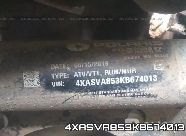 4XASVA853KB674013 фото 2