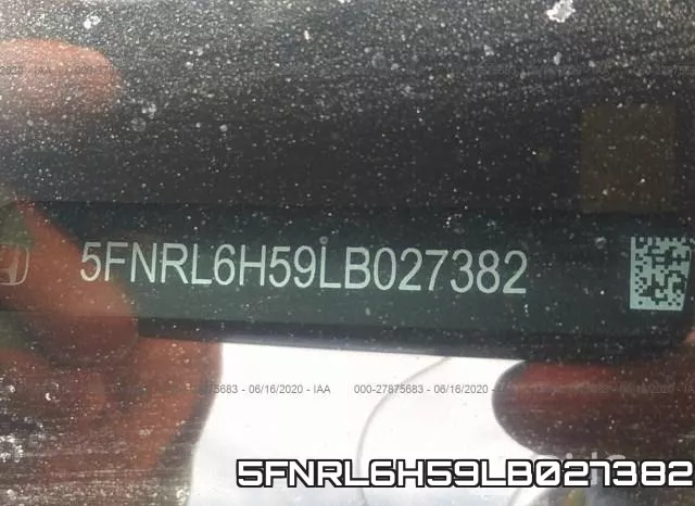 5FNRL6H59LB027382 фото 10