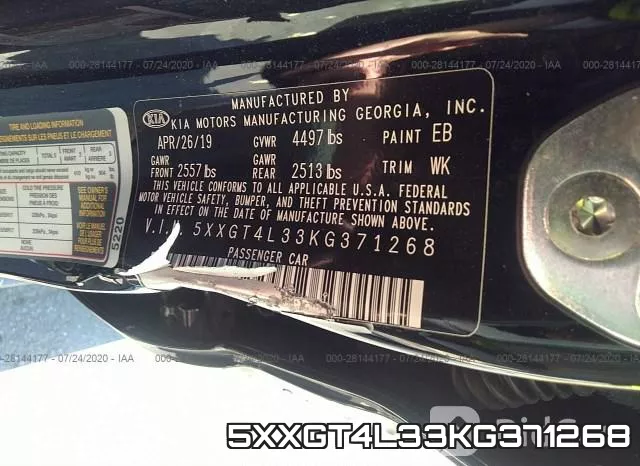 5XXGT4L33KG371268 фото 10