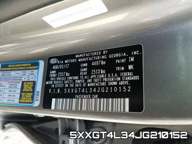 5XXGT4L34JG210152 фото 2
