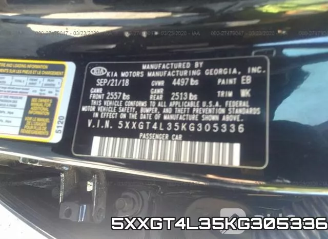 5XXGT4L35KG305336 фото 10