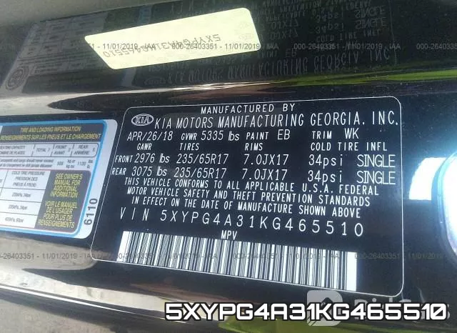 5XYPG4A31KG465510 фото 10