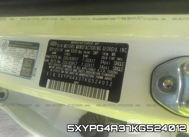 5XYPG4A37KG524012 фото 10