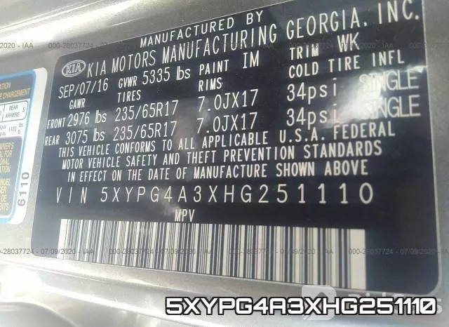 5XYPG4A3XHG251110 фото 9