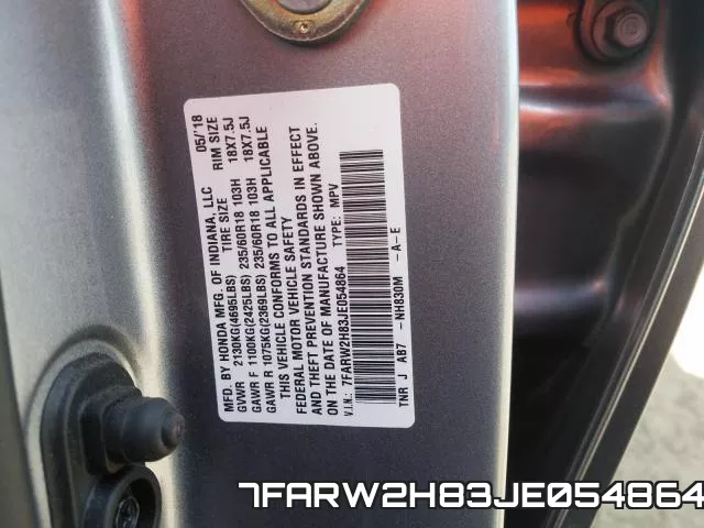 7FARW2H83JE054864 фото 2
